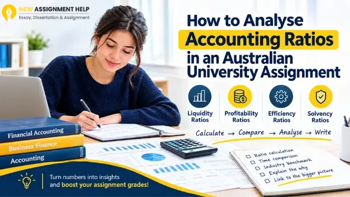 Accounting ratio analysis using financial statements for a university assignment